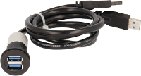 Schlegel RRJ_2USB3_SW_150 2x USB 3.0 Bus A   2x USB 3.0 Stekker A 1 stuk(s)