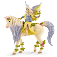 Schleich Bayala   Sera met bloemen eenhoorn 70565