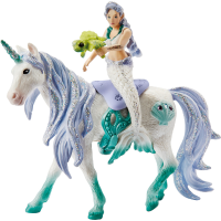 Schleich Bayala   Zeemeermin op onderwater eenhoorn, speelgoedfiguur 42509