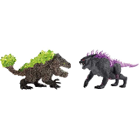 Schleich Eldrador   Schaduwlynx versus rotsbreker speelfiguur