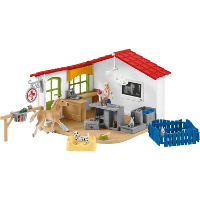 Schleich Farm World   Dierenartspraktijk met dieren speelfiguur
