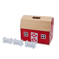 Schleich Farm World   Houten huisje speelfiguur