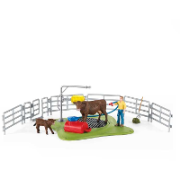 Schleich Farm World   Koe wasstation 42529