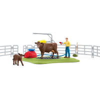 Schleich Farm World   Koe wasstation speelfiguur
