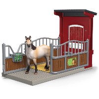 Schleich Farm World   Ponybox met mustangmerrie speelfiguur