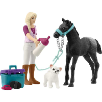 Schleich Horse Club   Verzorgingsset voor veulens speelset