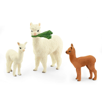Schleich Wild Life   Alpacafamilie speelfiguur
