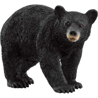 Schleich Wild Life   Amerikaanse zwarte beer speelfiguur