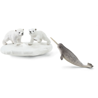 Schleich Wild Life   IJsberen glijfeestje, speelgoedfiguur 42531