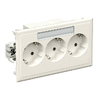 Schneider Electric 5940112 Inbouwdoos Wandcontactdoos dubbel 1 stuk(s) Wit