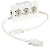 Schneider Electric 5940201 Inbouwdoos Wandcontactdoos dubbel 1 stuk(s) Wit