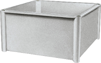 Schneider Electric NSYFPLS3672G Behuizing 720 x 360 x 135 Polyester Grijs wit (RAL 7035) 1 stuk(s)