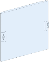 Schneider Electric PrismaSeT P, frontplaat, zonder uitsparing, breedte = 400 mm, hoogte = 6 modules 1 stuk(s)