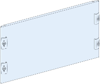 Schneider Electric PrismaSeT P, frontplaat, zonder uitsparing, breedte = 650 mm, hoogte = 6 modules 1 stuk(s)