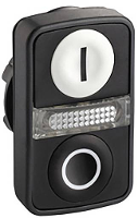 Schneider Electric ZB5AW7A1721 Frontelement voor dubbele drukknop 1 stuk(s)