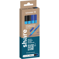 Schneider Schreibgeräte share 4 0044 Balpen 0.7 Mm Kleur inkt: Blauw, Zwart 1 stuk(s)