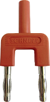 Schnepp 19/4mB/rt Kortsluitingsstekker Rood Stift Ø: 4 mm Penafstand: 19 mm 1 stuk(s)