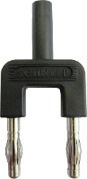 Schnepp 19/4mB/sw Kortsluitingsstekker Zwart Stift Ø: 4 mm Penafstand: 19 mm 1 stuk(s)