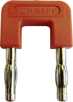 Schnepp 19/4rt Kortsluitingsstekker Rood Stift Ø: 4 mm Penafstand: 19 mm 1 stuk(s)