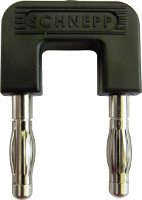 Schnepp 19/4sw Kortsluitingsstekker Zwart Stift Ø: 4 mm Penafstand: 19 mm 1 stuk(s)