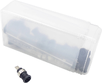 Schnepp 354 000057 Veiligheids labconnector, female Zwart 24 stuk(s)