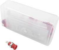 Schnepp 354 000058 Veiligheids labconnector, female Rood 24 stuk(s)