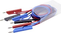 Schnepp 354 000060 Meetsnoerenset Bananenstekker 4 mm Bananenstekker 4 mm 1.00 M Zwart, Rood, Blauw 1 set(s)
