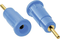 Schnepp BU 2800/BL Veiligheids labconnector, female Bus, inbouw Stift Ø: 2 mm Blauw 1 stuk(s)