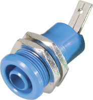 Schnepp BU 4600 bl Veiligheids labconnector, female Bus, inbouw verticaal Stift Ø: 4 mm Blauw 1 stuk(s)