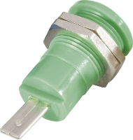 Schnepp BU 4600 gr Veiligheids labconnector, female Bus, inbouw verticaal Stift Ø: 4 mm Groen 1 stuk(s)