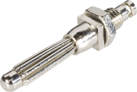 Schnepp EBBST Pluimstekker Stekker, inbouw verticaal Stift Ø: 4 mm Zilver 1 stuk(s)