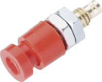 Schnepp EBU 2424 Laboratoriumbus Bus, inbouw verticaal Stift Ø: 2.4 Mm Rood 1 stuk(s)