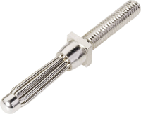 Schnepp ES 4000 Pluimstekker Stekker, inbouw verticaal Stift Ø: 4 mm Zilver 1 stuk(s)