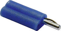 Schnepp F 2020 Pluimstekker Stekker, recht Stift Ø: 2 mm Blauw 1 stuk(s)