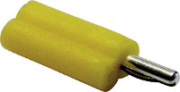Schnepp F 2020 Pluimstekker Stekker, recht Stift Ø: 2 mm Geel 1 stuk(s)