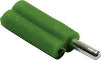 Schnepp F 2020 Pluimstekker Stekker, recht Stift Ø: 2 mm Groen 1 stuk(s)