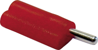 Schnepp F 2020 Pluimstekker Stekker, recht Stift Ø: 2 mm Rood 1 stuk(s)