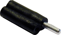 Schnepp F 2020 Pluimstekker Stekker, recht Stift Ø: 2 mm Zwart 1 stuk(s)