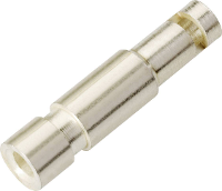 Schnepp KP 2000 Laboratoriumbus Bus, recht Stift Ø: 2 mm Zilver 1 stuk(s)