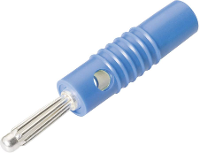 Schnepp L 4004 S BLAU Pluimstekker Stekker, recht Stift Ø: 4 mm Blauw 1 stuk(s)