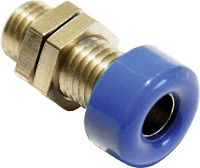 Schnepp Laboratoriumbus Bus, inbouw verticaal Stift Ø: 4 mm Blauw 1 stuk(s)
