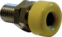 Schnepp Laboratoriumbus Bus, inbouw verticaal Stift Ø: 4 mm Geel 1 stuk(s)