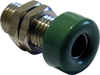 Schnepp Laboratoriumbus Bus, inbouw verticaal Stift Ø: 4 mm Groen 1 stuk(s)
