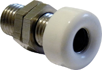 Schnepp Laboratoriumbus Bus, inbouw verticaal Stift Ø: 4 mm Wit 1 stuk(s)