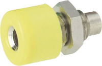 Schnepp Miniatuur laboratoriumconnector Bus, inbouw verticaal Stift Ø: 2.6 Mm Geel 1 stuk(s)