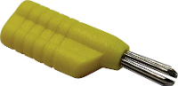 Schnepp N 4041 L Pluimstekker Stekker, recht Stift Ø: 4 mm Geel 1 stuk(s)
