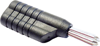 Schnepp N 4041 L Pluimstekker Stekker, recht Stift Ø: 4 mm Blauw 1 stuk(s)