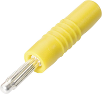 Schnepp S 4000 L Pluimstekker Stekker, recht Stift Ø: 4 mm Geel 1 stuk(s)
