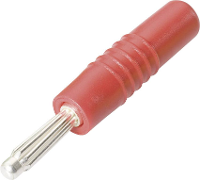 Schnepp S 4000 S Pluimstekker Stekker, recht Stift Ø: 4 mm Rood 1 stuk(s)
