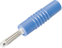 Schnepp S 4000 S Pluimstekker Stekker, recht Stift Ø: 4 mm Blauw 1 stuk(s)